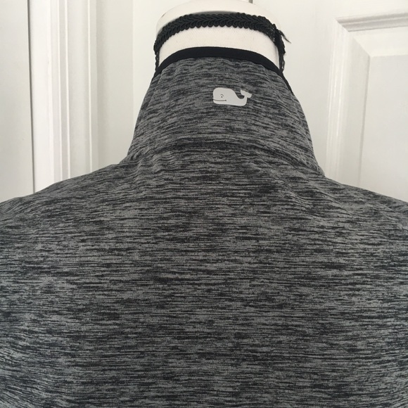 VINEYARD VINES Womens Fleece Vest Gray Full Zip pockets Sleeveless XS. - Picture 5 of 13